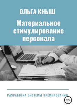 Ольга Кныш Материальное стимулирование персонала. Разработка премиальной системы обложка книги