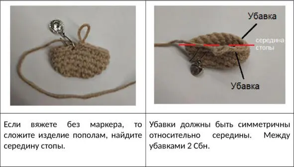 7 ряд Убавка 5 Сбн Убавка2 раза 5 Сбн Убавка 14 п Итого две убавки со - фото 14