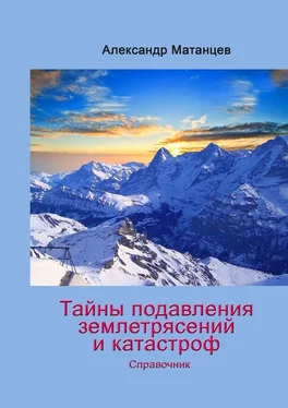 Александр Матанцев Тайны подавления землетрясений и катастроф. Справочник обложка книги