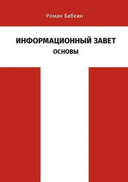 Роман Бабкин Информационный Завет. Основы. Футурологическое исследование обложка книги