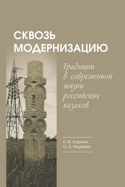 Елена Ларина Сквозь модернизацию. Традиции в современной жизни российских казахов обложка книги