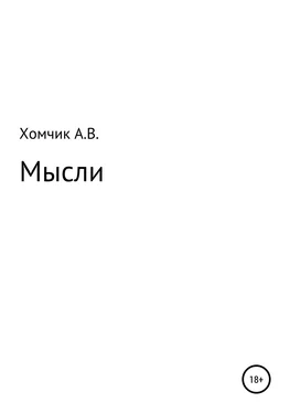 Александр Хомчик Мысли обложка книги