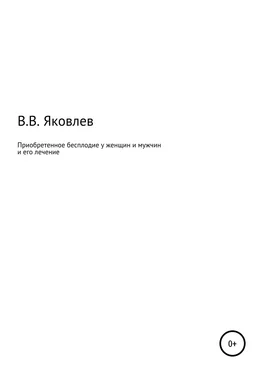 Вениамин Яковлев Приобретенное бесплодие у женщин и мужчин и его лечение обложка книги