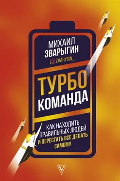 Михаил Зварыгин Турбокоманда. Как находить правильных людей и перестать все делать самому обложка книги