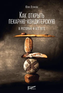 Юлия Леликова Как открыть пекарню-кондитерскую. В ресторане и без него обложка книги