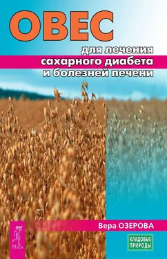 Вера Озерова Овес для лечения сахарного диабета и болезней печени обложка книги