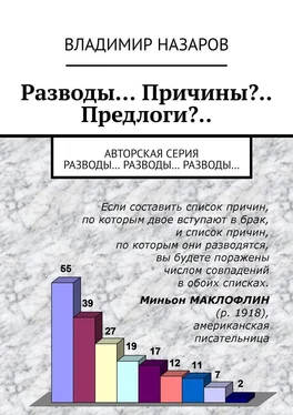 Владимир Назаров Разводы… Причины?.. Предлоги?.. Авторская серия «Разводы… Разводы… Разводы..» обложка книги