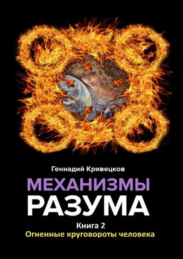 Геннадий Кривецков Механизмы разума. Книга 2. Огненные круговороты человека обложка книги