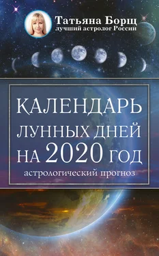 Татьяна Борщ Календарь лунных дней на 2020 год: астрологический прогноз обложка книги