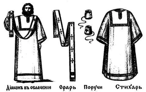 Облачение диакона в православии См Закон Божий Руководство для семьи и школ - фото 5