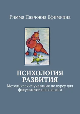 Римма Ефимкина Психология развития. Методические указания по курсу для факультетов психологии обложка книги