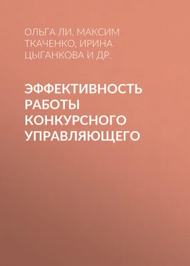 Максим Ткаченко Эффективность работы конкурсного управляющего обложка книги