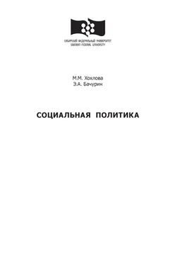 Мария Хохлова Социальная политика обложка книги