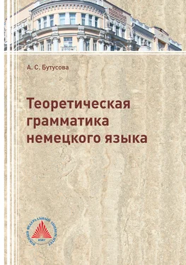 Анжелика Бутусова Теоретическая грамматика немецкого языка обложка книги