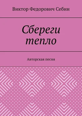 Виктор Себин Сбереги тепло. Авторская песня обложка книги