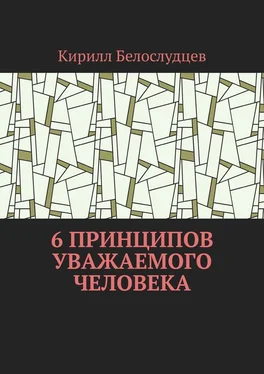 Кирилл Белослудцев 6 принципов уважаемого человека. Быть лучше – просто обложка книги
