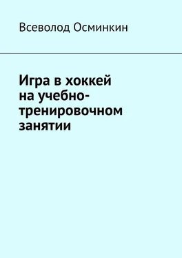 Всеволод Осминкин Игра в хоккей на учебно-тренировочном занятии обложка книги