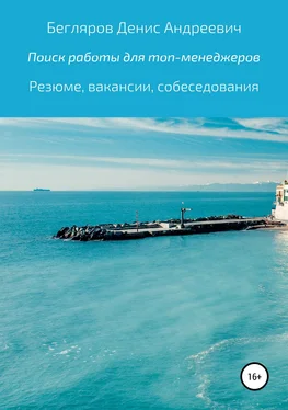 Денис Бегляров Комплексный поиск работы для топ-менеджеров в коммерции: резюме, вакансии, собеседования обложка книги