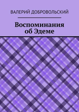 Валерий Добровольский Воспоминания об Эдеме обложка книги