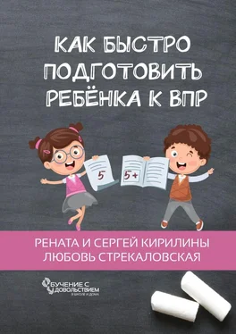 Любовь Стрекаловская Как быстро подготовить ребенка к ВПР обложка книги