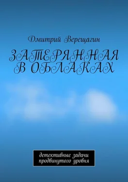 Дмитрий Верещагин Затерянная в облаках. Детективные задачи продвинутого уровня обложка книги