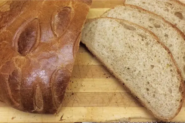 Видеорецепт Очень вкусный ароматный аппетитный имбирный хлеб с пористым - фото 7