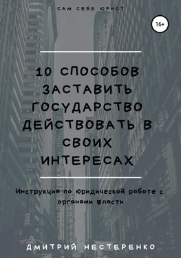 Дмитрий Нестеренко 10 способов заставить государство действовать в своих интересах обложка книги