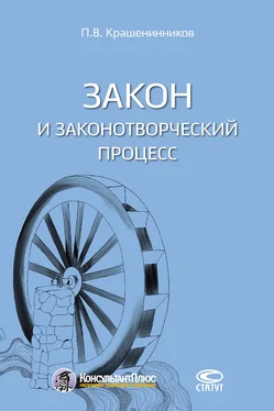 Павел Крашенинников Закон и законотворческий процесс обложка книги