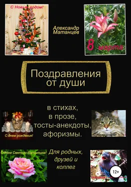 Александр Матанцев Поздравления от души обложка книги