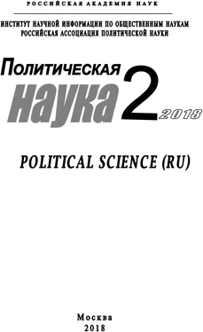 Array Коллектив авторов Политическая наука №2/ 2018 обложка книги