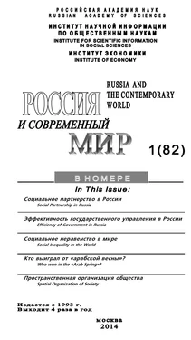 Юрий Игрицкий Россия и современный мир №1 / 2014 обложка книги
