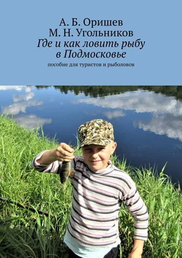 А. Оришев Где и как ловить рыбу в Подмосковье. Пособие для туристов и рыболовов обложка книги