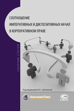 Коллектив авторов Соотношение императивных и диспозитивных начал в корпоративном праве обложка книги