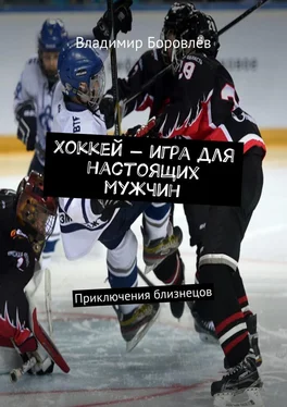 Владимир Боровлёв Хоккей – игра для настоящих мужчин. Приключения близнецов обложка книги