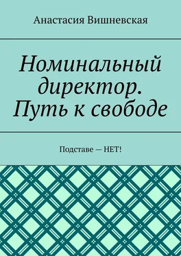 Анастасия Вишневская Номинальный директор. Путь к свободе. Подставе – НЕТ! обложка книги