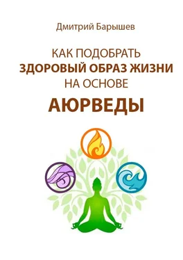 Дмитрий Барышев Как подобрать здоровый образ жизни на основе аюрведы обложка книги