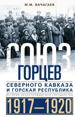 М. Вачагаев Союз горцев Северного Кавказа и Горская республика. История несостоявшегося государства. 1917— 1920 обложка книги