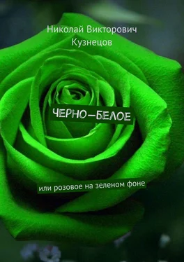 Николай Кузнецов Черно-белое. Или розовое на зеленом фоне обложка книги