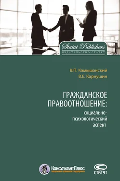 Владимир Камышанский Гражданское правоотношение: социально-психологический аспект обложка книги