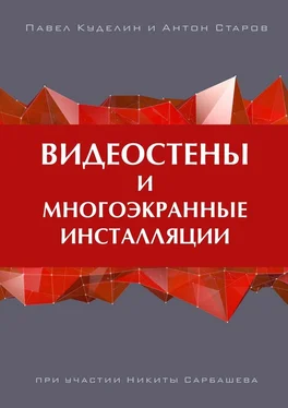 Павел Куделин Видеостены и многоэкранные инсталляции обложка книги