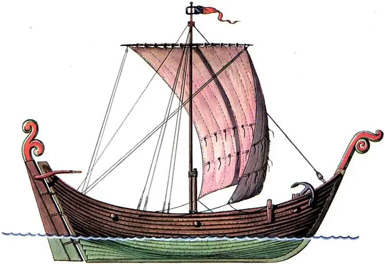 26 НОРМАННСКИЙ КНОРР Кроме боевых судов мореходы Скандинавии и Северной - фото 51