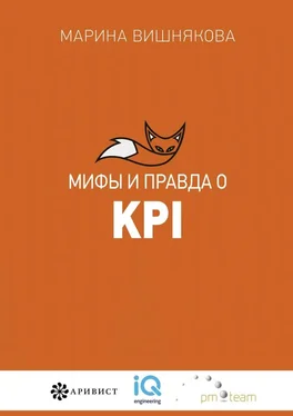 Марина Вишнякова Мифы и правда о KPI обложка книги