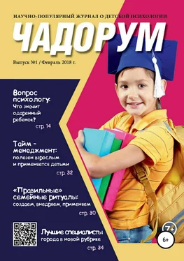 Марина Никонова Чадорум. Журнал о детской психологии обложка книги