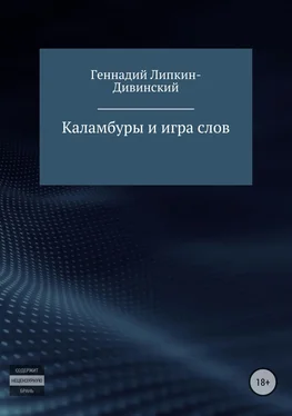 Геннадий Липкин-Дивинский Каламбуры и игра слов обложка книги