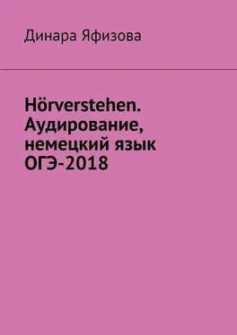 Динара Яфизова Hörverstehen. Аудирование, немецкий язык, ОГЭ-2018 обложка книги
