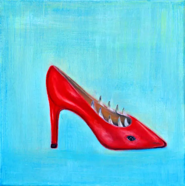 Sharkshoe Акулья туфелька Oil canvas 40x40 Macho Мачо Oil canvas 40x40 - фото 11