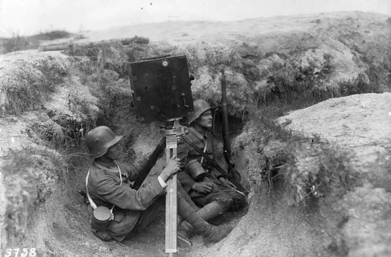 Немецкие военные операторы на фронте Ок 19171918 Немецкие военные - фото 1