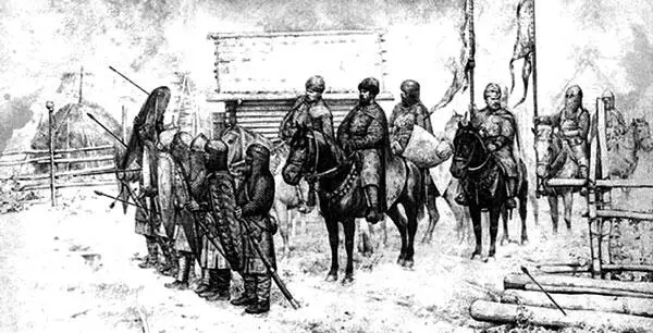 Князья Михаил Александрович и Ольгерд под стенами Москвы Худ Н И Белов Мир - фото 8