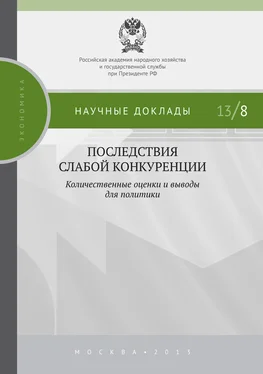 Коллектив авторов Последствия слабой конкуренции: количественные оценки и выводы для политики обложка книги