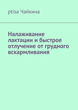 ptisa Чайкина Налаживание лактации и быстрое отлучение от грудного вскармливания обложка книги